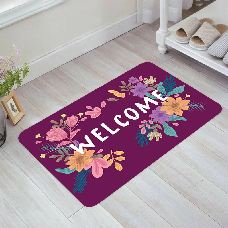 Welcome Floor Mat Balcony Kitchen Carpet Living Room Carpets Home Doormat Entrance Door Rugs Foot Rug Mats Bathroom Bath House