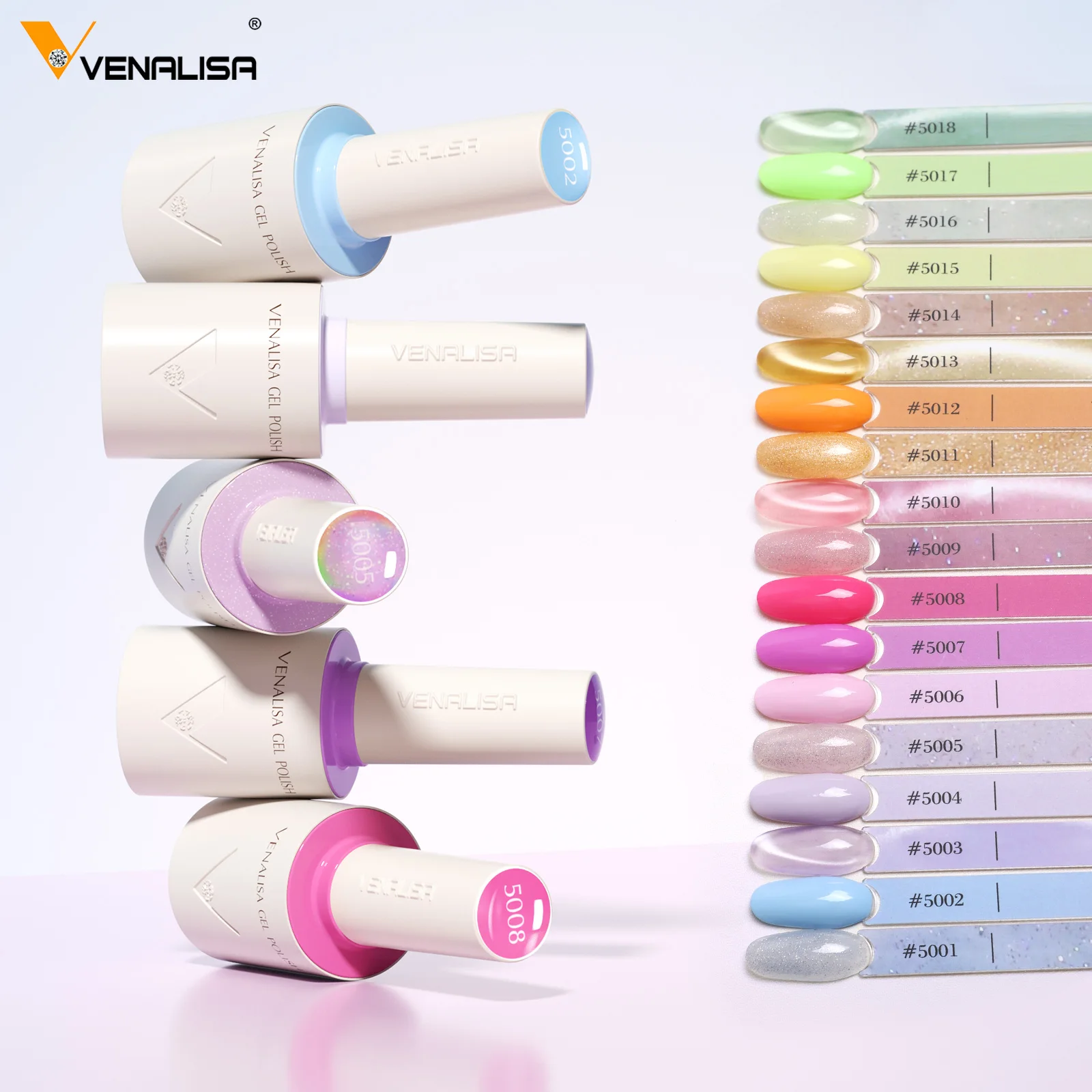 10ml Venalisa Nail Gel Polish Hema TPO Free Vegan Red Colors Pink Glitter Semi Permanent Soak Off UV LED Ultra Diamond Varnish