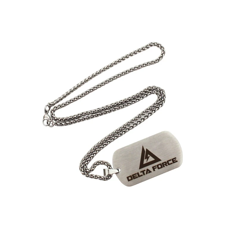 6cm/2.36in Delta Action Model Military Plaque Metal Hang Tag Naszyjnik grawerowanie Logo Identity Plaque Gift Collection Zawieszka Zabawka