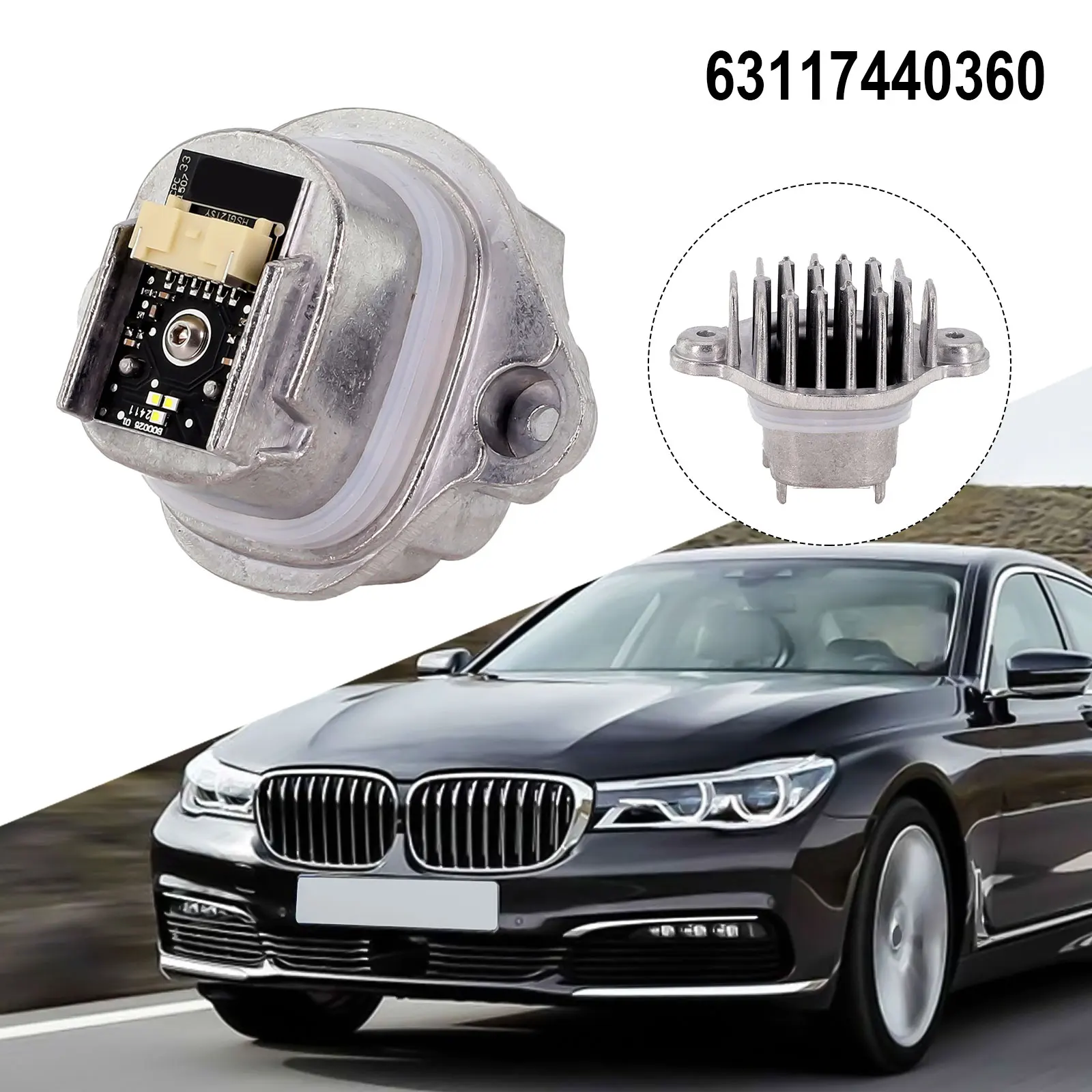 Jednostka sterująca modułu światła LED DRL63117440360 Strona lewa lub prawa Brak uniwersalnego dopasowania do BMW G11 G12 740i 750i