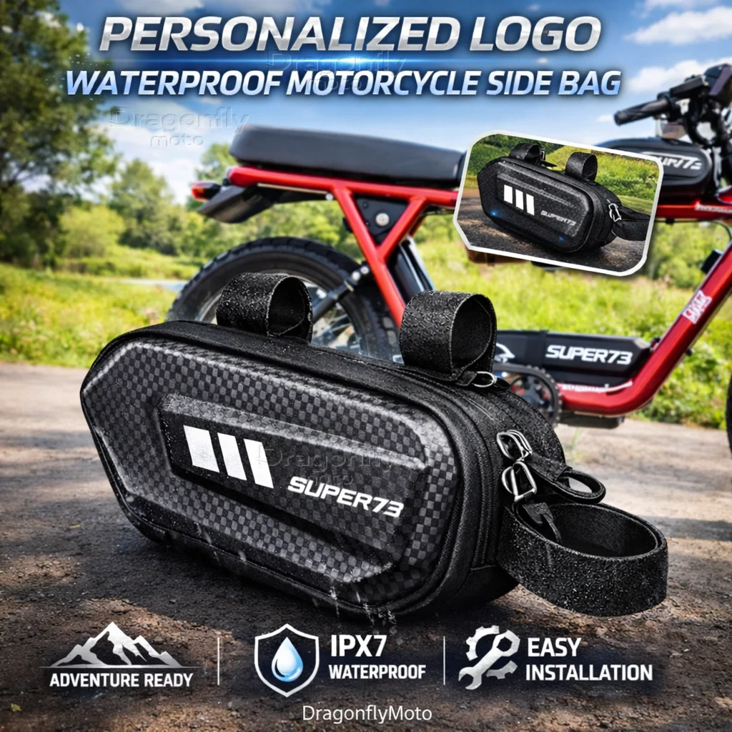 For Super 73-S1 73-S2 73-Z1 73-ZX73-RX Motorcycle Side Bag Personalized Logo Waterproof Hard Shell Saddlebag