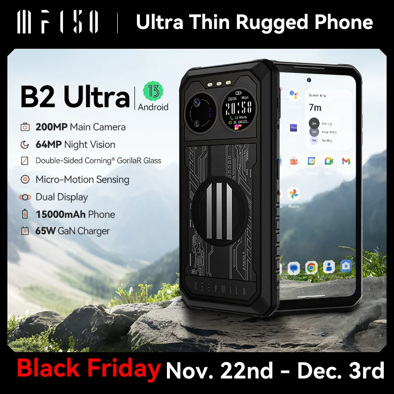 [World Premiere] IIIF150 B2 Ultra Rugged MobilePhone 15000mAh 120Hz 6.8'' Screen 12GB 256GB 200MP Micro-Motion Sensing