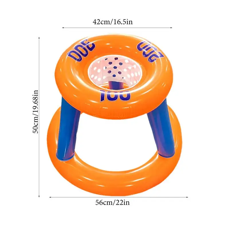 Conjunto de cesta de basquete para piscina, brinquedos para piscina, cesta flutuante com bola, portátil, dobrável, jogos de piscina para crianças e adolescentes