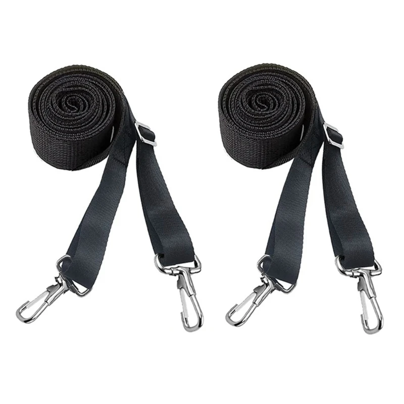 

2Pcs Adjustable Bimini Top Straps Marine Awning Webbing Strap Stainless Hooks Bimini Top Hardware Marine Top Straps