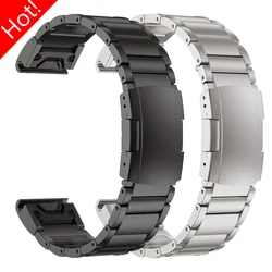 22mm 26mm Titanium Strap for Garmin Fenix 5/5X/5XPlus/6/6X/6XPro Metal Release Quick Fit Watch Band for Fenix7 7X 3/3HR Bracelet