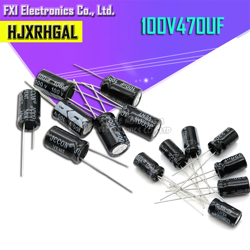 10PCS 100v470uf 470uf100v 16*26 Electrolytic capacitor 100v 470uf 16x26