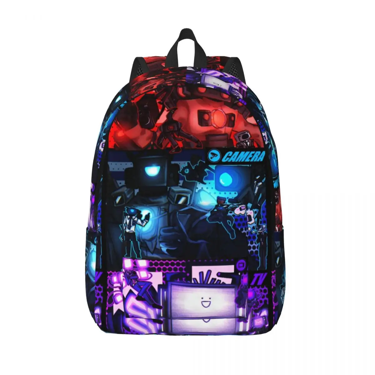 

Skibidi Toilet Speakerman Backpack Men Women Fashion Student Work Daypack Cameraman TVman Humor Cartoon Laptop Canvas Bags Gift