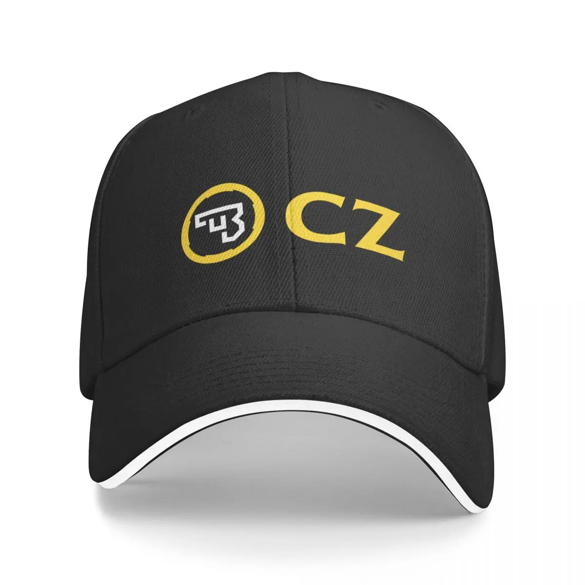 Handsguns Cz-Usa Logo (yellow) Cap Baseball Cap gentleman hat Men's cap Women's