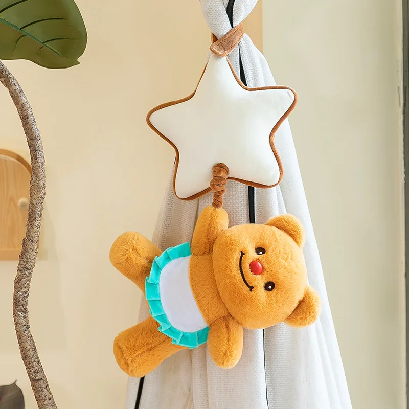 

Butter Bear Plush Dolls Stuffed Animals Built-in music box Furry Friend Pacify the doll Smoothing Kids toys Home Decor Hangings