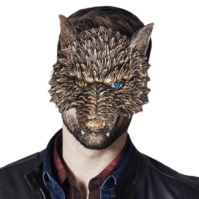 

Wolf Masque Wolf Costumes For Halloween Prop Golden Animal Masquerade Halloween Costume Cosplay Party Masque Creepy Realistic