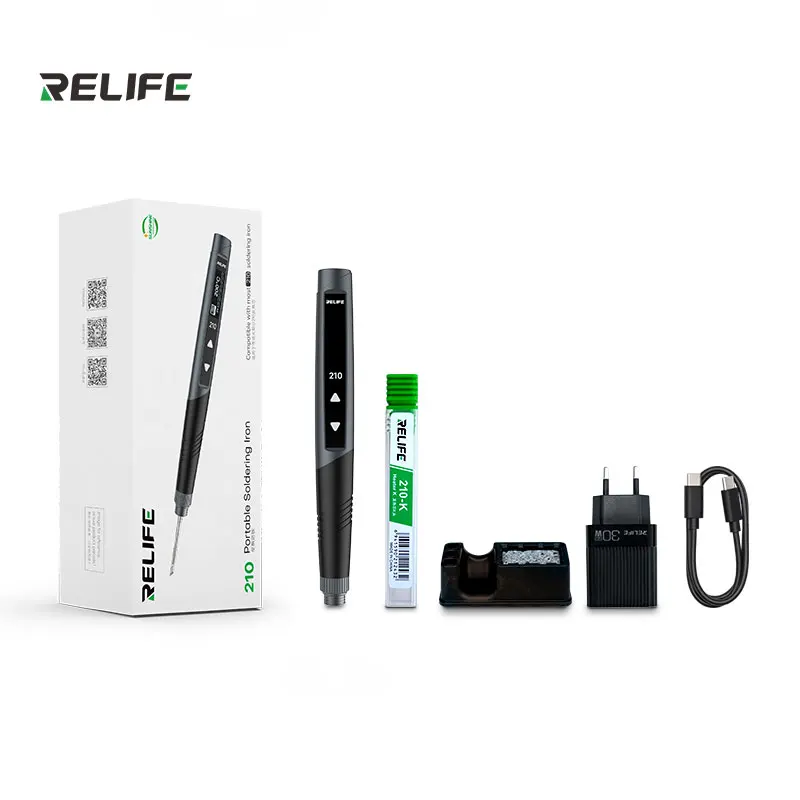 RELIFE RL-210 Portable Intelligent Phone Repair Tools Soldering Iron for Most 210 Heating Cores on the Market