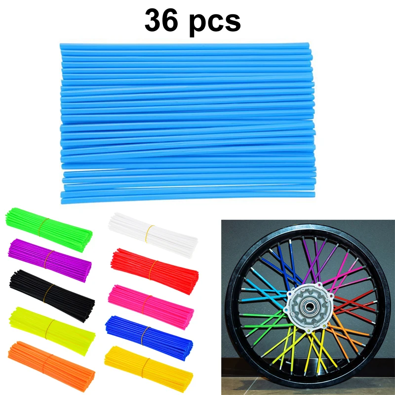 36pcs Fahrrad Motocross Dirt Bike Enduro Rad FELGE SPRACH Wanten SKINS ABDECKUNGEN WR250 für KX85 EXC450 KAWASAKI KX 500 CRF YZF RMZ