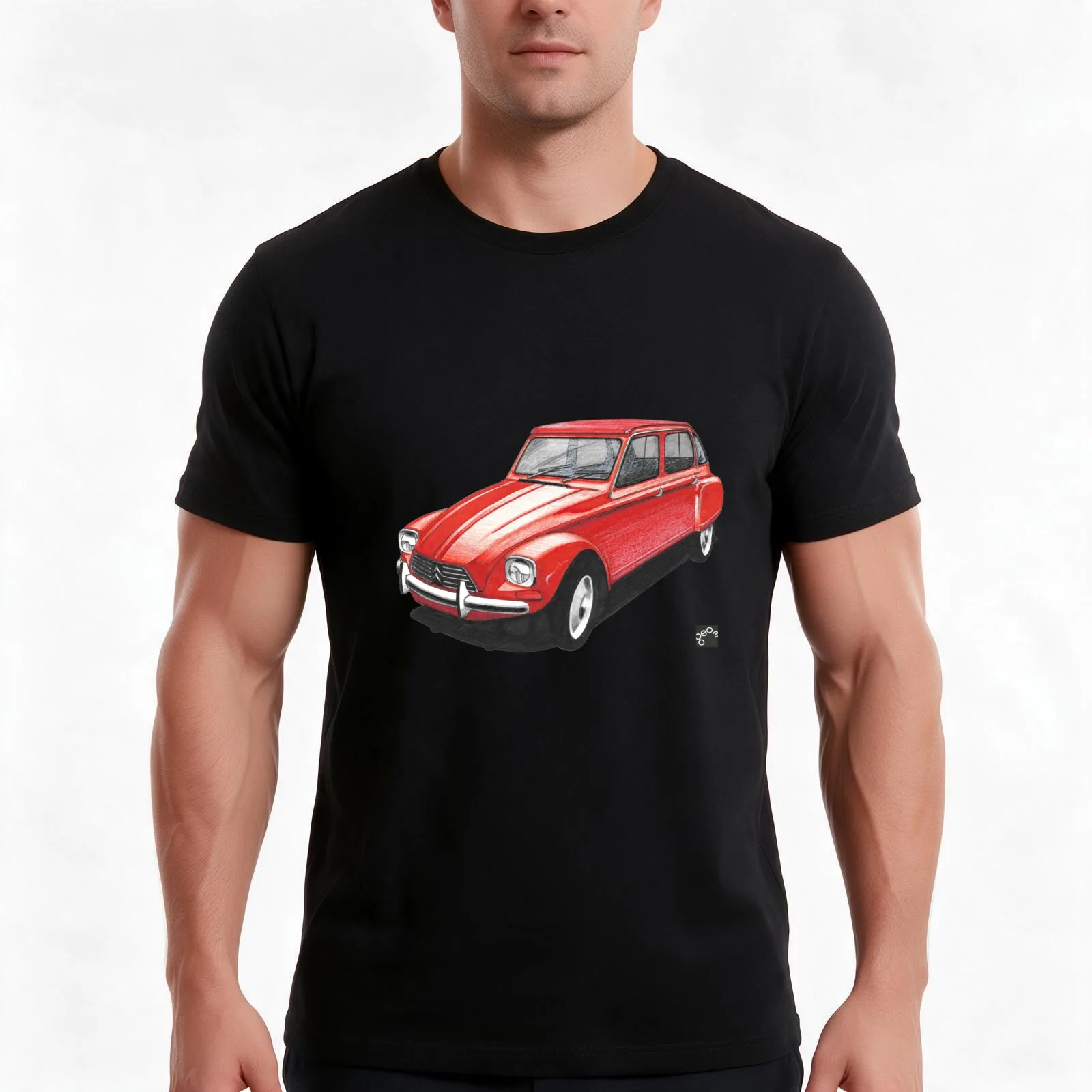 Geo3Doodles Dyane Doodle T-Shirt Summer Casual Cotton Tee Oversized Streetwear Tops Vintage Graphic Print Unisex Men Women