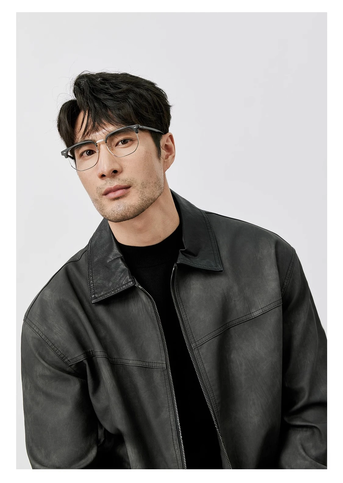 Autumn New Men's Top Jacket, American Retro Fashion Casual Short Motorcycle Lapel Jacket Jacket