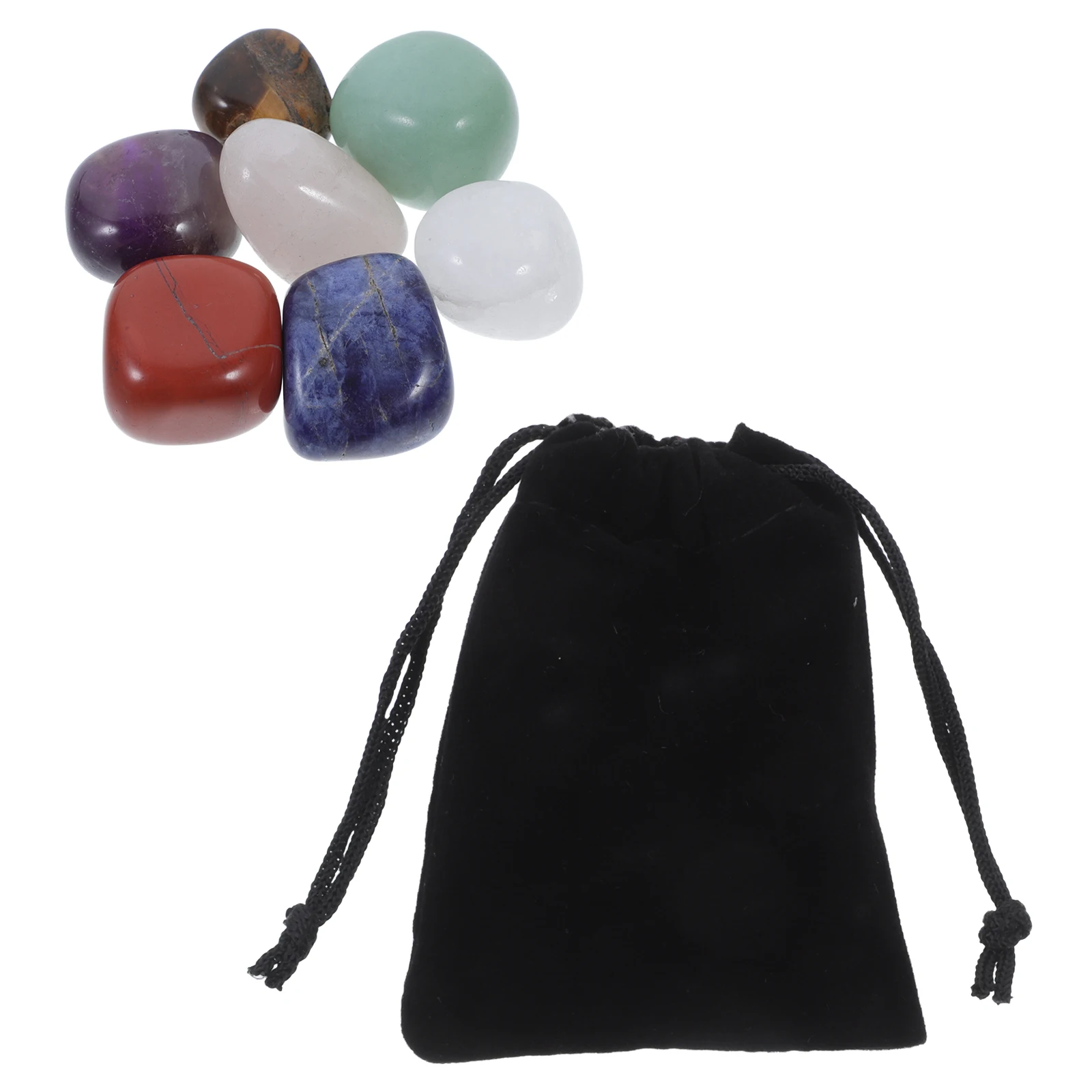 

1 set 1 Set Of Crystal Agate Stones Multi-Color Polished Natural Stones For Crafts Home Decor Aquarium Gravel Landscape Rocks