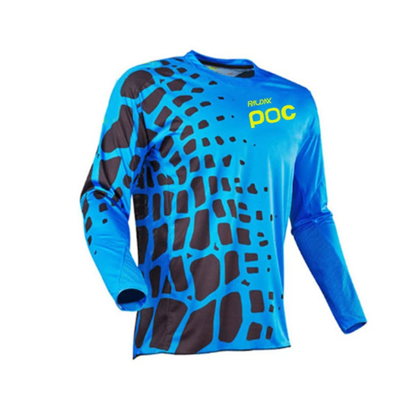 Mannen Fietsen Downhill Jerseys Raudax Poc Mtb Bike Shirts Offroad Dh Motorfiets Jersey Motocross Sportwear Kleding Bike Jersey