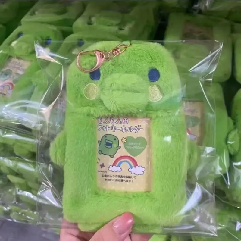 Kawaii Japanischer Gotchi Plüsch-Kartenhalter Niedliche Studentenausweis-Aufbewahrungstasche Anhänger DIY Schlüsselanhänger Schreibwaren-Geschenk