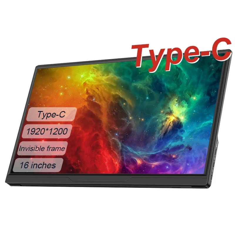 LANLIPU 14/15.6/16inch  Portable Monitor 1920*1200 Gaming Laptop Display with Type C HDMI For PS/Steam/Deck/Switch/PC/Mac