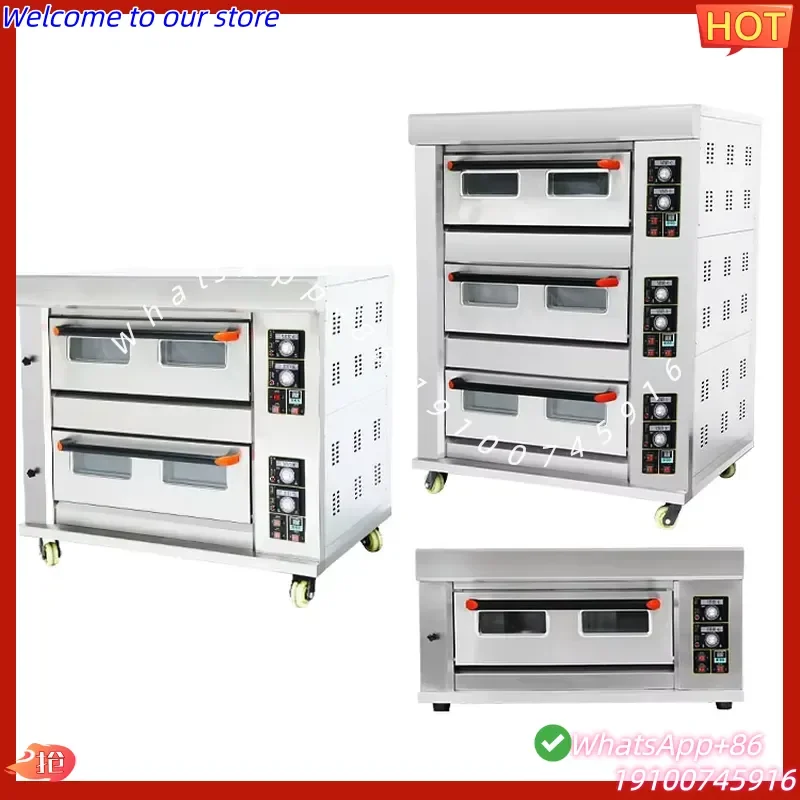 2026Hot Vigevr Electric and Deck Ovens Bread Baking Oven for Pizza Bread Toaster Commercial Catering Equipment