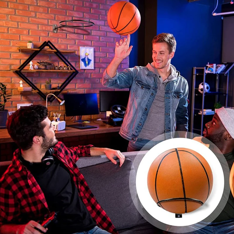 Multi-purpose Football Display Shelf Ball Holder Wall Mounted Basketball Storage Rack Living Room Decor