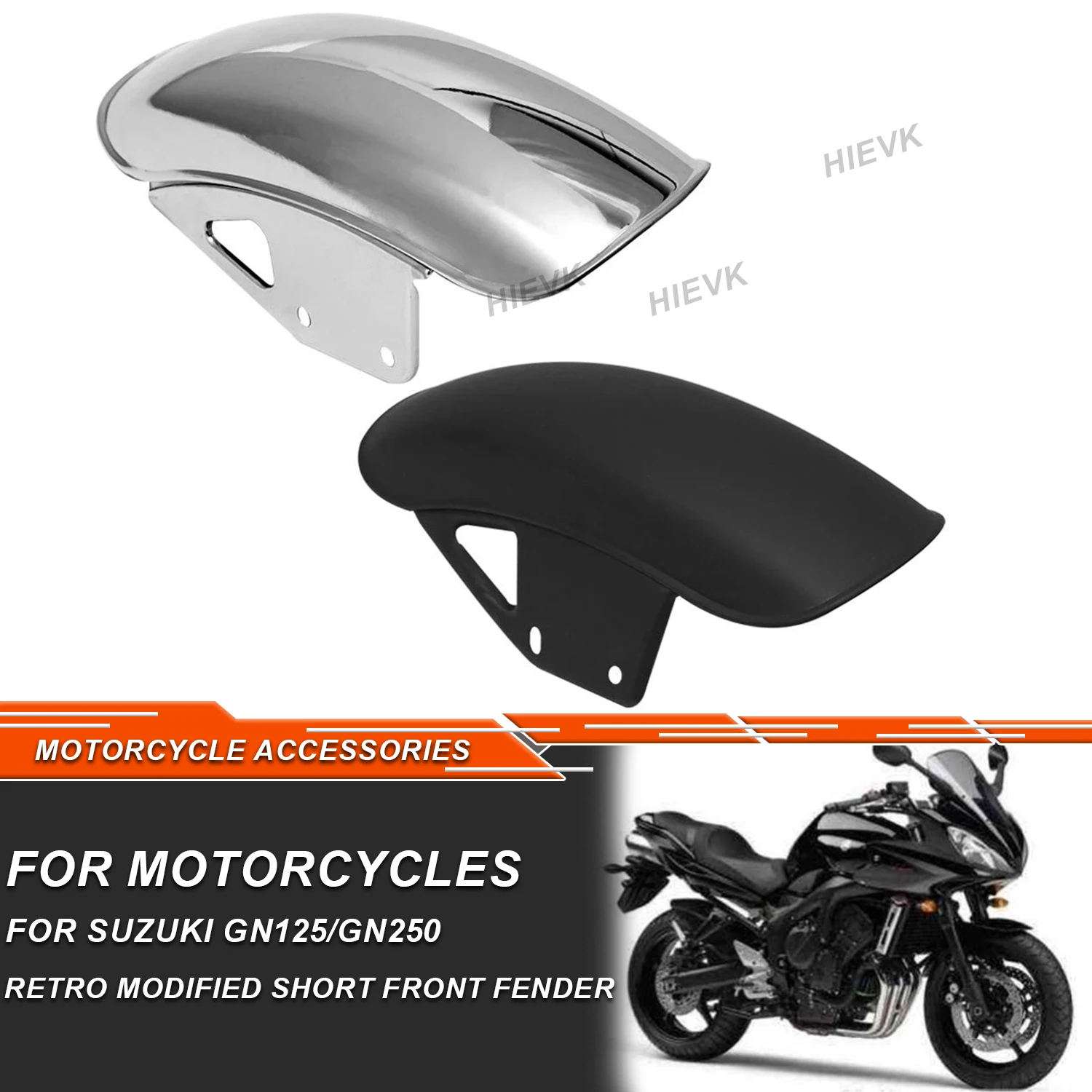 

New Motorcycle Front Fender Mud Flap Guard Fairing Mudguard Fairing Mud Flaps Splash Guard Wheel Cover For Suzuki GN125 GN250