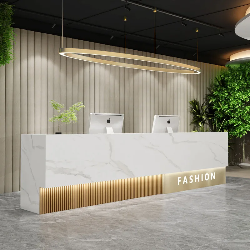 Checkout Service Reception Desks Counter Podium Club Executive Reception Desks Standing Escritorios De Oficina Bar Furniture