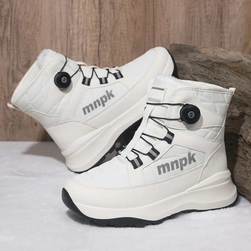 

Couples snow boots winter new warm plush casual cotton boots fashion men women's outdoor comfort non-slip Joker high-top boots