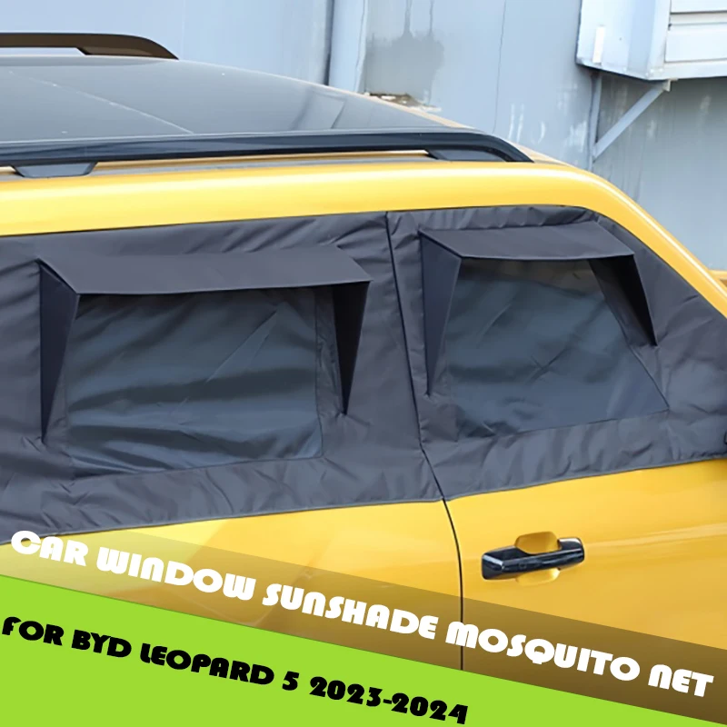 

Car Window Sunshade Mosquito Net Fit for BYD Leopard 5 23-24 Modified Car Outdoor Camping Window Cover Exterior Upgrade Parts