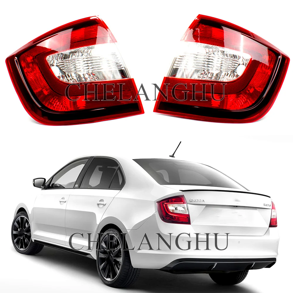 Światła samochodowe do Skoda Rapid Sedan 2017 2018 2019 2020 lampa tylna do stylizacji samochodów bez żarówek