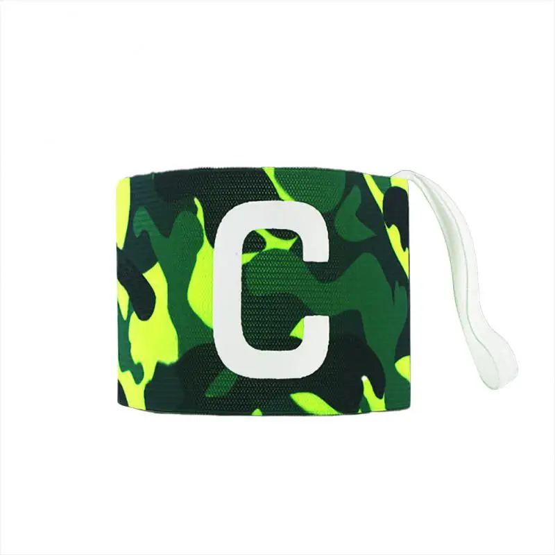 New Camouflage Armband Stick Winding C Mark Armband Make Style Football Captain Armband Green Soccer Team Sports Multitool