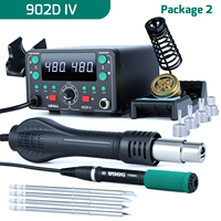 YIHUA 902D-IV 2 in 1 Soldering Station 775W With Hot Air Handle And T12 Soldering Iron Tip Fast heaing Welder Station