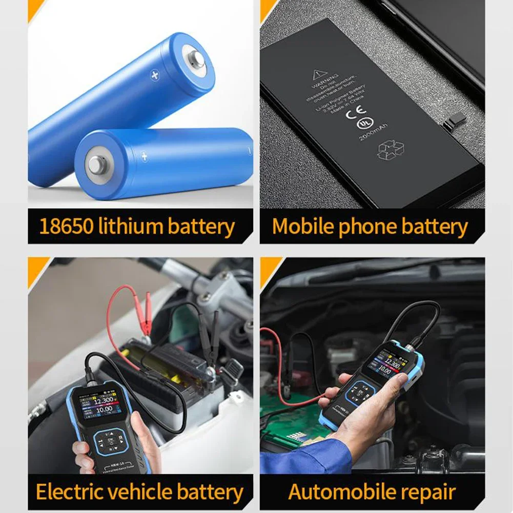 For FNIRSI HRM-10 Battery Voltage Internal Resistance Tester High-precisio Lithium Iron Phosphate Battery Test Meters
