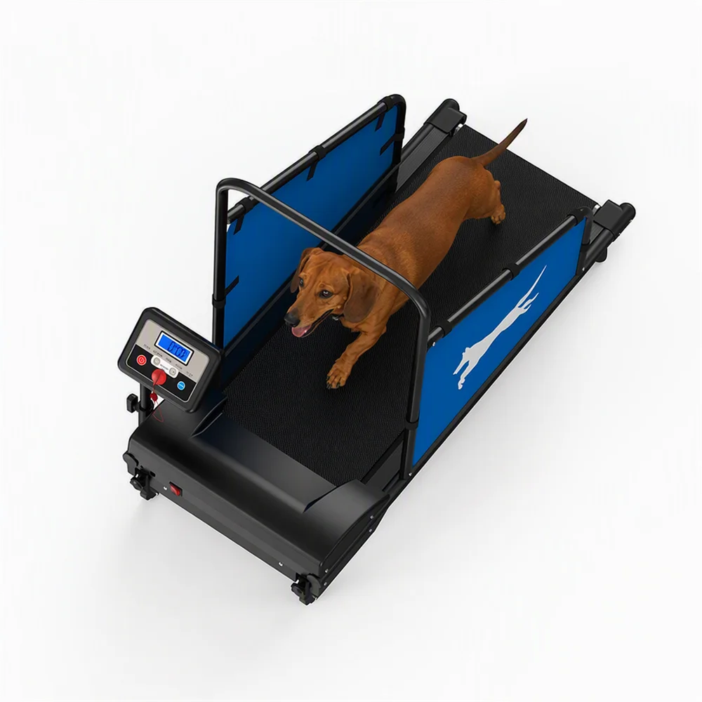 Electric Dog Treadmill for Cardio Workout, 3‑Level Incline LCD Display Pet Running Machine for Indoor Daily Exercise
