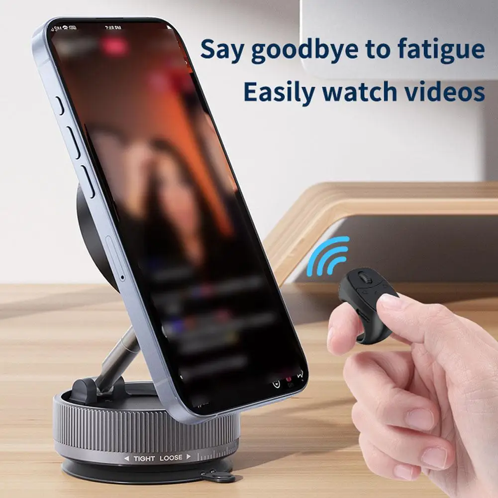Fingertip Remote Scrolling Ring Wireless Camera Shutter Button Bluetooth Remote Control Page Turner Clicker for Smartphones
