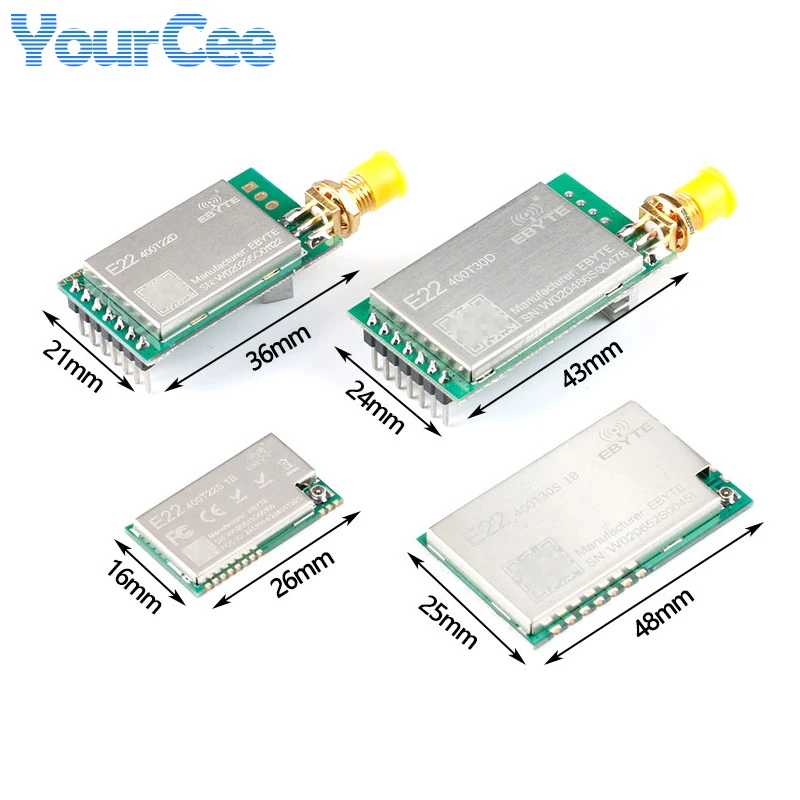 E22-400T22S E22-400T30S E22-400T30D SX1278 LoRa Wireless Module 433MHz RF Transceiver 22dBm 30dBm IoT Networking UART Long Range