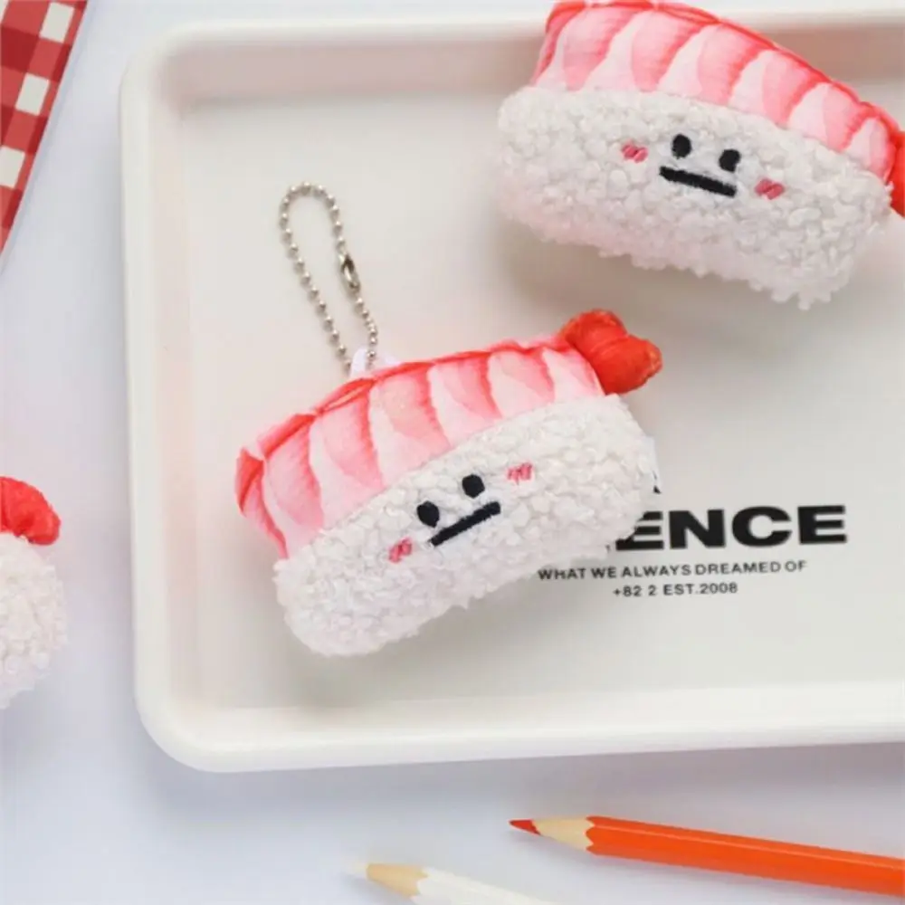 Creative Salmon Sushi ตุ๊กตาพวงกุญแจตุ๊กตาหัวเข็มขัด Expression ตุ๊กตา Plush ของเล่นเกาหลีสไตล์กระเป๋าเป้สะพายหลัง Charms หญิง