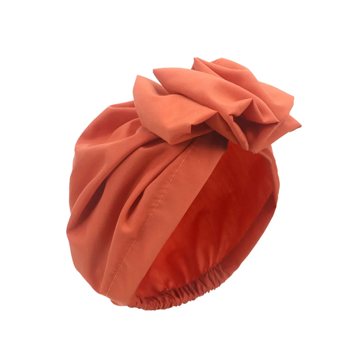 Turbante de flores de Color puro para mujer, pañuelo de cabeza informal, gorro de moda para adultos, pañuelo francés con más cinturón, 2023