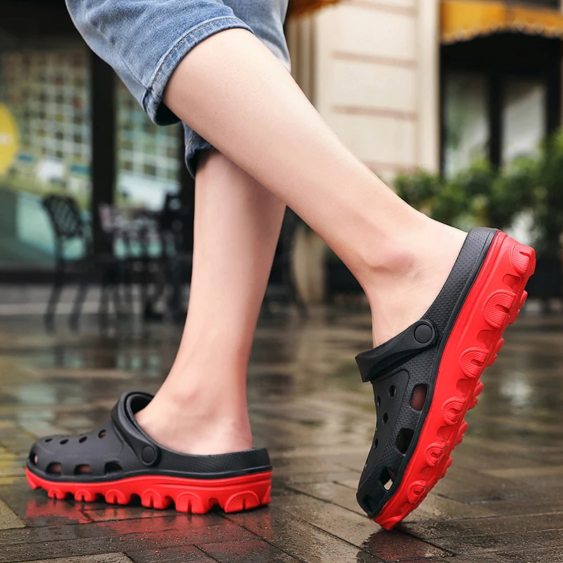 36-51 New Summer women Sandals Indoor Outdoor Couples Casual Shoes Fashion Baotou Beach Sandals Clogs Comfort Home Soft Slippers