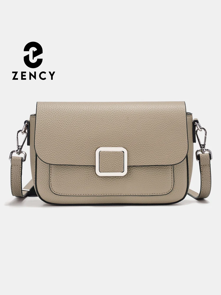 

Zency Premium Design Armpit Bag Women's Genuine Leather Handbag Fashion Square Bag Shoulder Crossbody Gift For Girlfriend Wife