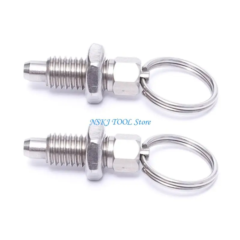 

L8RC 2 Pcs Spring Plunger Hand Retractable Spring Plunger Lock Out for Tool Box