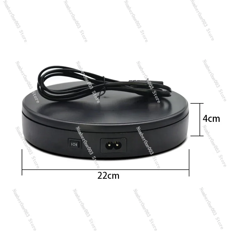 

Electric Turntable 360 Rotation 5KG Noiseless Rotating Table Jewelry Watch Multifunctional Display Stands Table 22*22*4cm