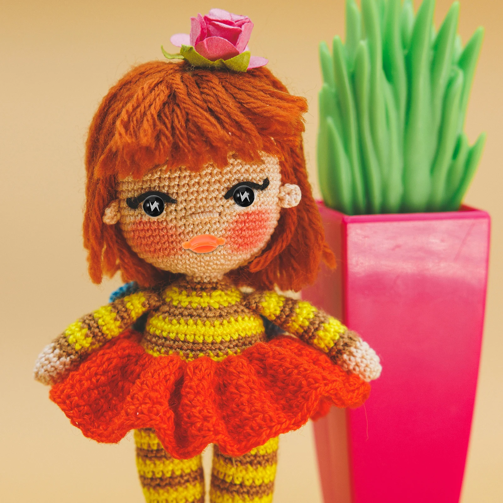 

50pcs Duck Mouth Accessories For Diy Craft Plastic Inserts Lip Edge Design Threaded Stability Mini Decors