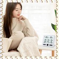A14M Weather Station Indoor/Outdoor Wireless Sensors Digital Thermometer Hygrometer LED LCD Display Thermometer(White) Easy To U