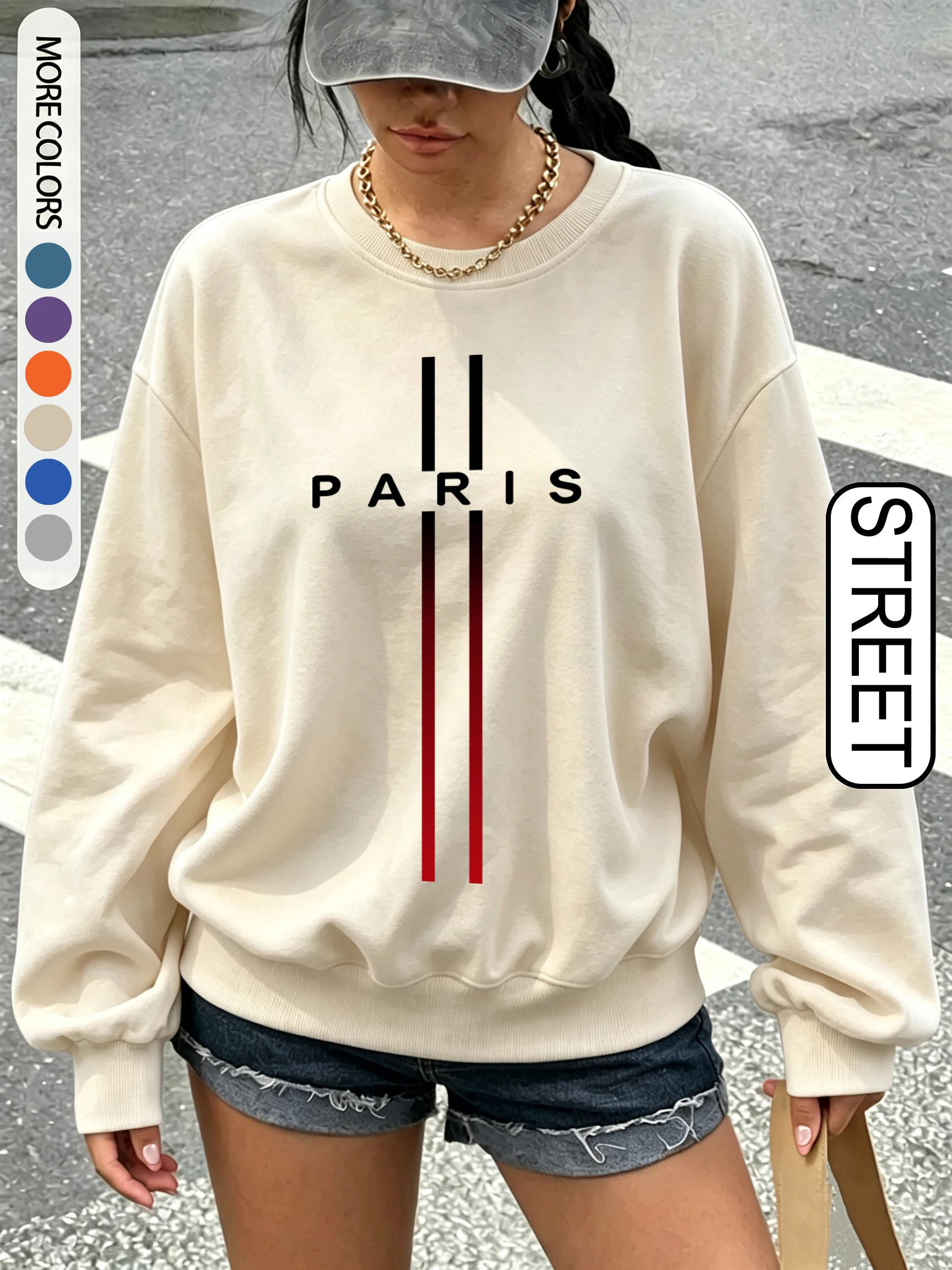 Oversized Crewneck Fleece - Moletom Feminino Personalizado com Estampa de