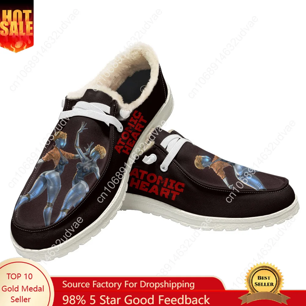 

Atomic Heart Plush Casual Shoes Flat Shoe Men Woman Breathable Casual Outdoor Lightweight Footwear Couple Custom Made Shoe