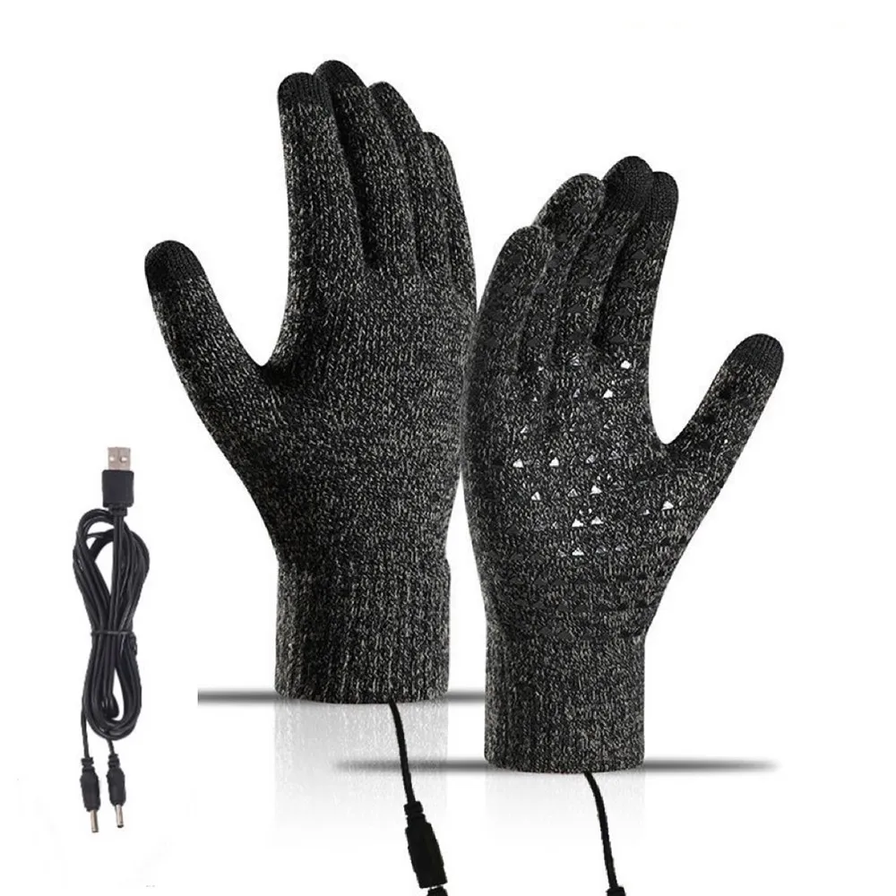 AliExpress NONE USB Heating Gloves Screen Touch Heating Gloves For Fishing Winter Essential For Backpacking Mountaineering Riding Camping