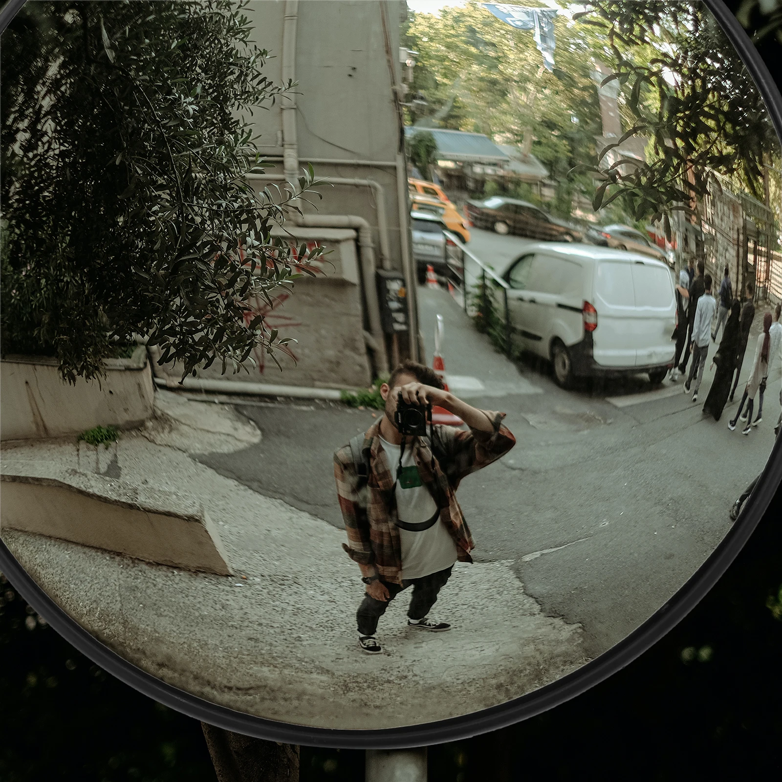 

Convex Wide Angle Mirror Lens Corner Blind Spot Traffic Mirror Lens for Supermarket Store Outdoor Safety Security