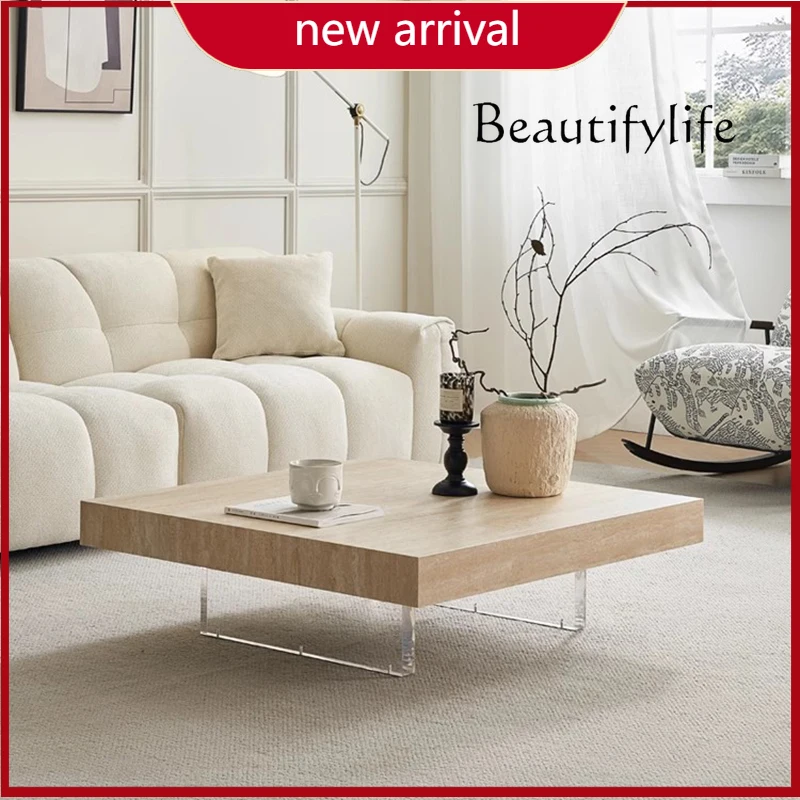 

C Minimalist Designer Coffee Table Modern Rectangle Luxury Wood Coffee Table Space Saving Salontafel Woomkamer Room Furniture