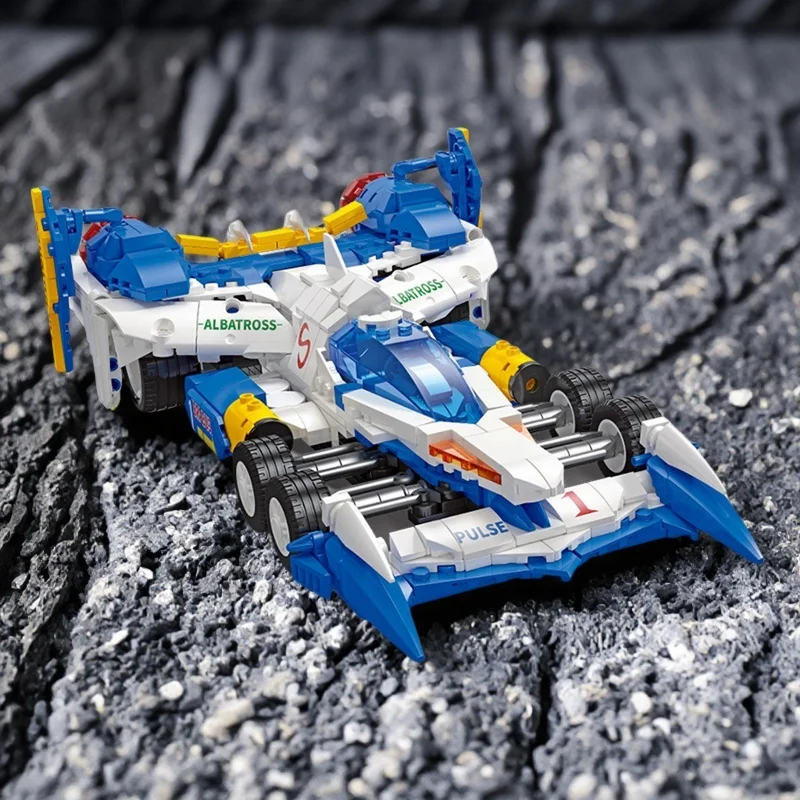 Bloques de construcción serie de juguetes Future GPX Cyber Formula ASUS AKF-11 supercoche tecnología carreras alta tecnología modelo de dibujos animados regalo para niño