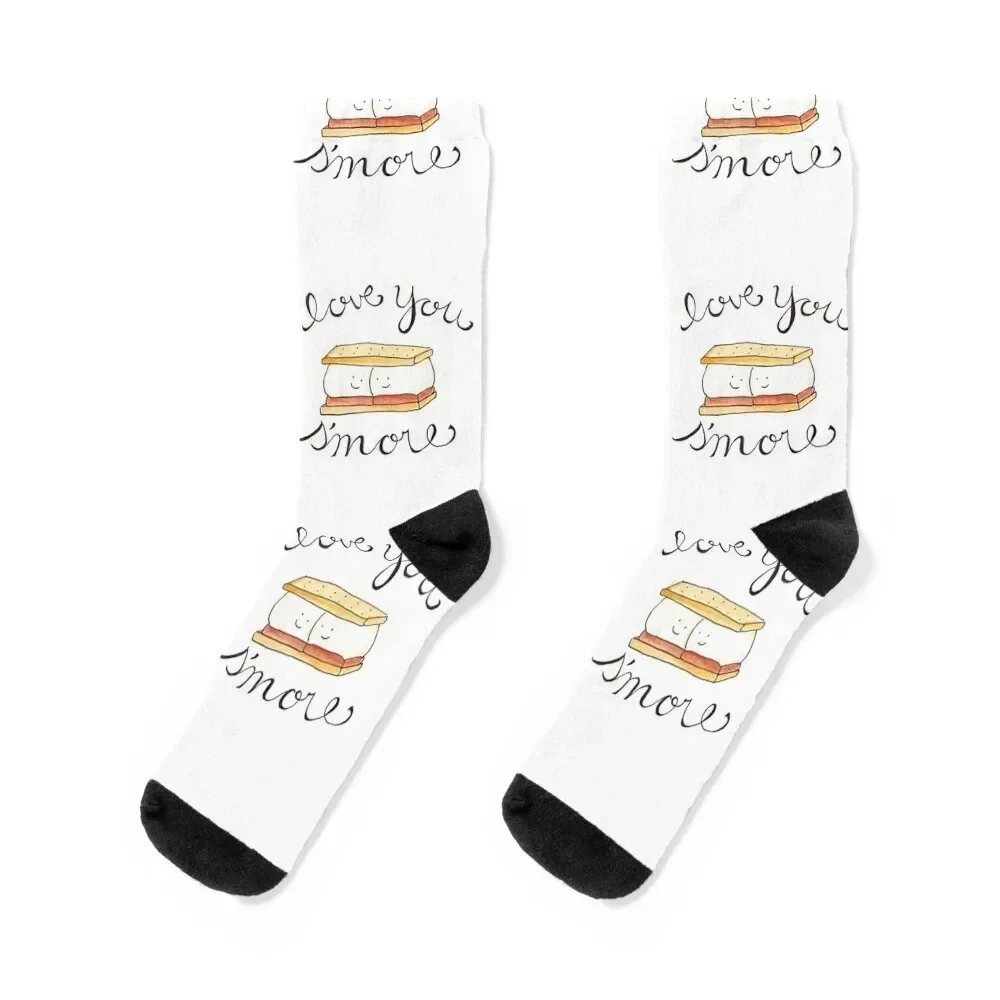 

Love You S'more Socks Non-slip cartoon Toe sports gym Ladies Socks Men's Children's funny gift Men's Man Socks Women's